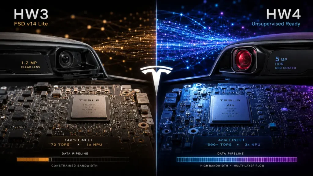 Tesla HW3 vs HW4 FSD Differences